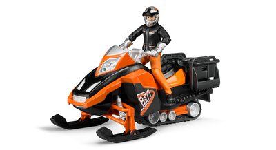 BRUDER 63101 Snowmobil mit Fahrer und Ausstattung