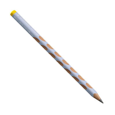 STABILO 321/18-HB-6 Ergonomischer Dreikant-Bleistift für Linkshänder - STABILO EASYgraph in pastellblau - Einzelstift - Härtegrad HB
