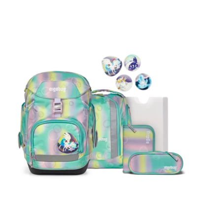 ERGOBAG 01298-90280-10 Pack 6-teiliges Schulrucksack-Set ZauBärwelt, mint