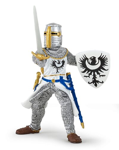 PAPO 39946 Weisser Ritter mit Schwert