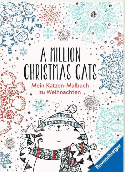 RAVENSBURGER 48868 A Million Christmas Cats: Mein Katzen-Malbuch zu Weihnachten