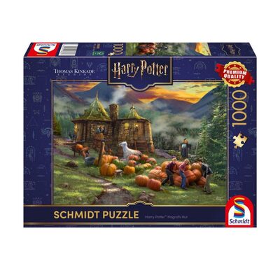 SCHMIDT SPIELE 58660 Erwachsenenpuzzle 1.000 Teile Thomas Kinkade Studios: Harry Potter™ - Hagrid‘s Hut