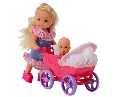 SIMBA 105736241 Evi LOVE Doll Walk, 2-sort.