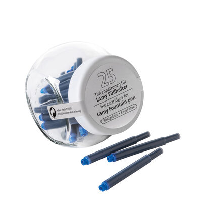 PELIKAN 105908 Tintenpatronen für Lamy, 25 Stück im Glas