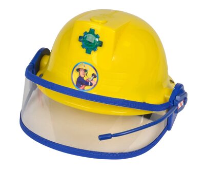 SIMBA 109252365 Feuerwehrmann Sam Feuerwehr Helm mit Funktion