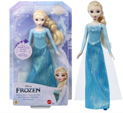 MATTEL HMG38 Disney Die Eiskönigin Singende Puppe Elsa