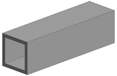 EVERGREEN 500252 Quadratrohr, 35 cm lang, 3,2