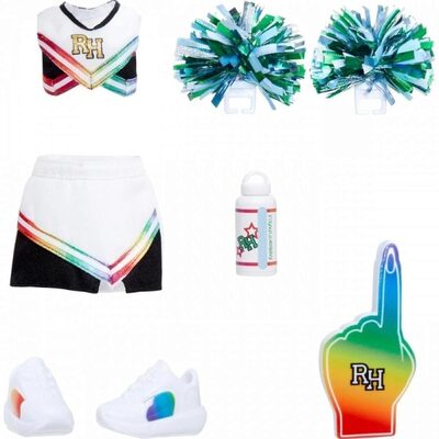 MGA 521679-EUC Rainbow High Fashion Pack Pep Rally