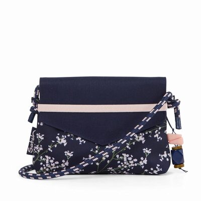 SATCH SAT-CLT-001-9AG satch Clutch Bloomy Breeze dark blue, rose, white