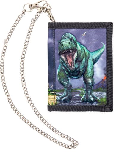 DIE SPIEGELBURG 18543 Portmonee mit Kette - T-Rex World (mit 3D-Druck)
