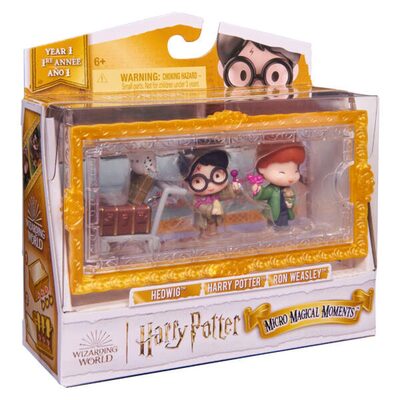 SPIN MASTER 6067432 Wizarding World Harry Potter - Micro Magical Moments Multipack (Harry, Ron, Hedwig)