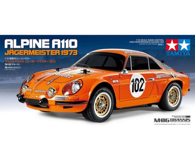 TAMIYA 300058708 1:10 RC Renault Alpine A110 Jägermeister M-06