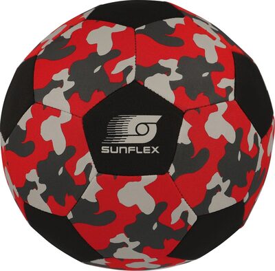 SUNFLEX 74749 NEOPRENE SOCCER BALL CAMO RED
