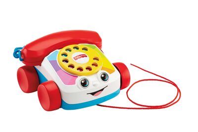 FISHER-PRICE FGW66 Plappertelefon, Baby Spielzeug-Telefon, Nachzieh-Spielzeug, Nachziehtier