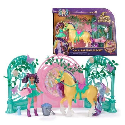 SPINMASTER 6072051 Unicorn Academy UCA Small Doll Ava & Leaf Stall Spielset