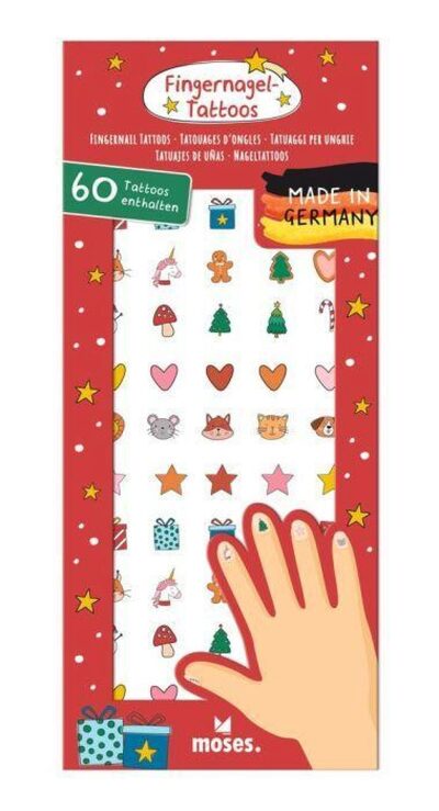 MOSES. VERLAG 16819 Fingernagel-Tattoos Weihnachtszauber