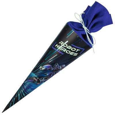 BRUNNEN 1048035421 Schultüte 350 mm Robot Hero