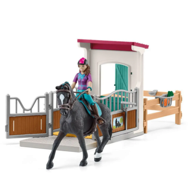 SCHLEICH 42709 HORSE CLUB Pferdebox mit Lisa & Storm