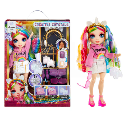 MGA 121411-EUC Rainbow High Creative Crystals Fashion Doll- Amaya