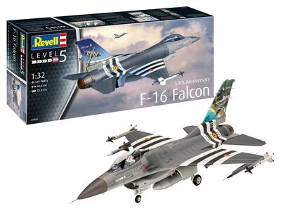 REVELL 03802 1:32 F-16 Falcon 50th Anniversary