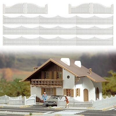 BUSCH 6009 H0 Gartenzaun mit Toren