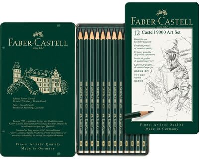 FABER-CASTELL 119065 Bleistift CASTELL 9000 12er Art Set