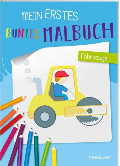 TESSLOFF 378864478 Mein erstes buntes Malbuch Fahrzeuge