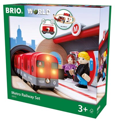BRIO 63351300 Metro Bahn Set