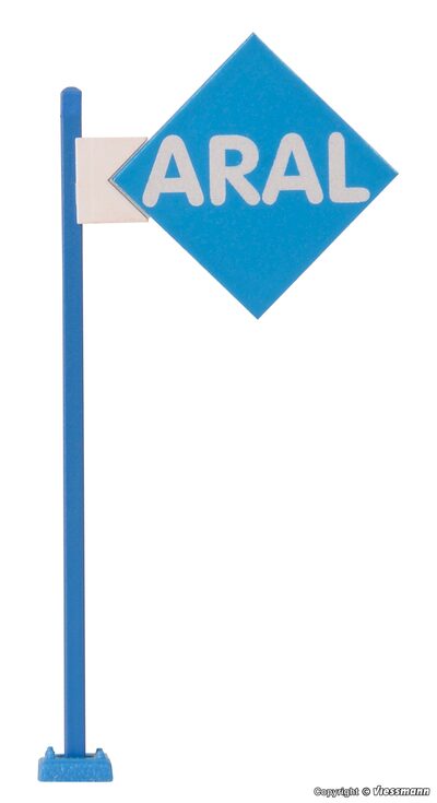 VIESSMANN 1376 H0 ARAL-Schild mit LED-Beleuchtung