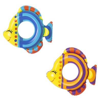 BESTWAY 36111 Schwimmring 'Happy Fish', 81 x 76 cm, sortiert