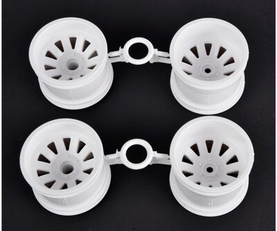 TAMIYA 319335110 Felgen-Satz weiss (2+2) Aqros