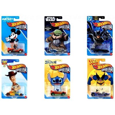 HOT WHEELS JJT79 Hot Wheels Superstar Speeders Die-Cast Singles Fahrzeug - sortiert