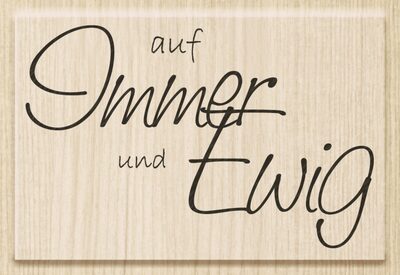 BRUNNEN 211800000 Stempel Hochzeit Auf Immer und Ewig