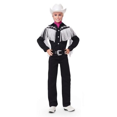 MATTEL HRF30 Barbie Signature Barbie The Movie - Ken-Sammlerpuppe im schwarzem Cowboy-Outfit