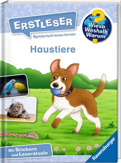 RAVENSBURGER 60049 Erstlesebücher Wieso? Weshalb? Warum? Erstleser, Band 12: Haustiere
