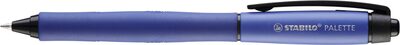 STABILO 268/41-01 Tintenroller mit Druckmechanik - STABILO PALETTE in blau - Strichbreite F (0,4 mm) - Einzelstift - Schreibfarbe blau