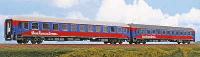 A.C.M.E. AC55325 H0 Set mit 2 Liegewagen Bauart 248.1 “BTE - Bahn Touristik Express”, BTE, Ep. VI