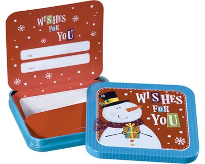 TRENDHAUS 820-37834 Wishes for you - Geschenkdose mit Gutschein