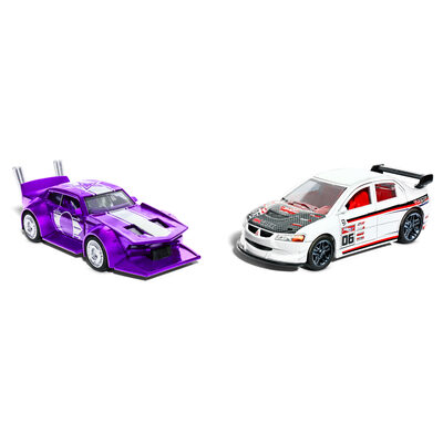 HOT WHEELS HPR91 1:43 Hot Wheels Hot Wheels Speeders Rückziehautos 2er-Set, sortiert