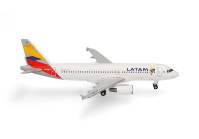 HERPA 538855 1:500 LATAM Airlines Chile Airbus A320 - Colombia Flag livery