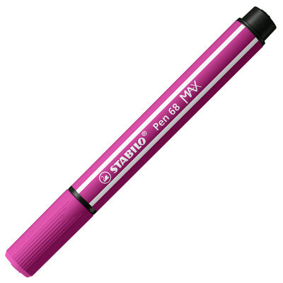 STABILO 768/56 Premium-Filzstift mit dicker Keilspitze - STABILO Pen 68 MAX - Einzelstift - pink