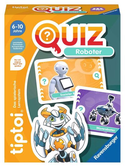 RAVENSBURGER 00164 tiptoi® Lernspiel - Quiz Roboter