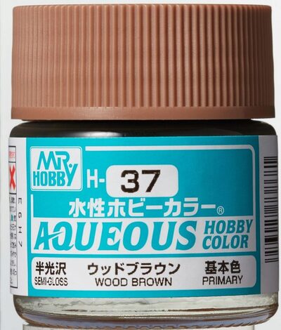MR. HOBBY H-037 Aqueous Hobby Colors (10 ml) Wood Brown