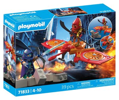 PLAYMOBIL 71833 Helden-Drohne gegen bösen Ninja