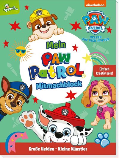 NELSON 511928 PAW Patrol: Große Helden - Kleine Künstler: Mein PAW-Patrol-Mitmachblock
