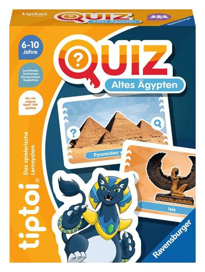 RAVENSBURGER 00166 tiptoi® Lernspiele - Quiz Altes Ägypten