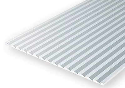 EVERGREEN 002025 Strukturplatte, 0,5x150x300 mm. Raster 0,64 mm, 1Stück