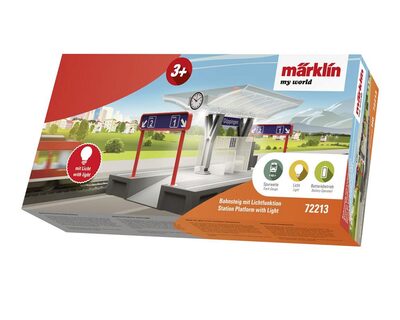MÄRKLIN 72213 H0 MÄRKLIN my world - Bahnsteig mit Lichtfunktion