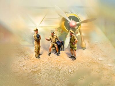 ICM 32110 1:32 Italian Pilots in Tropical Uniform (1939-1943)