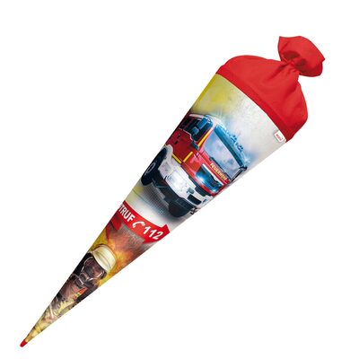 ROTH 677286 Motiv-Schultüte, Feuerwehr, 70 cm, rund